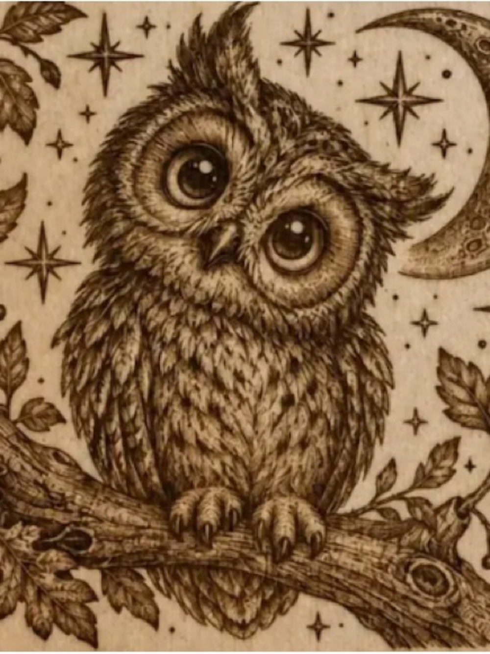 Handmade Owl Wall Art - Brown Owl Décor